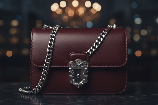 Burgundy Luxury Crossbody Bag